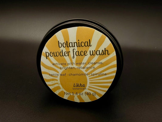 botanical powder face wash