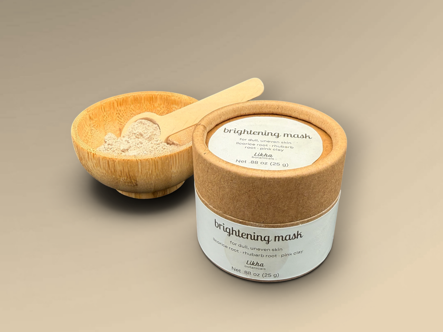 brightening powdered face mask