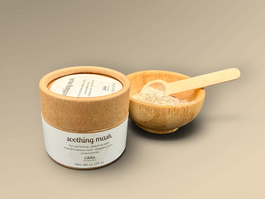 soothing powdered face mask